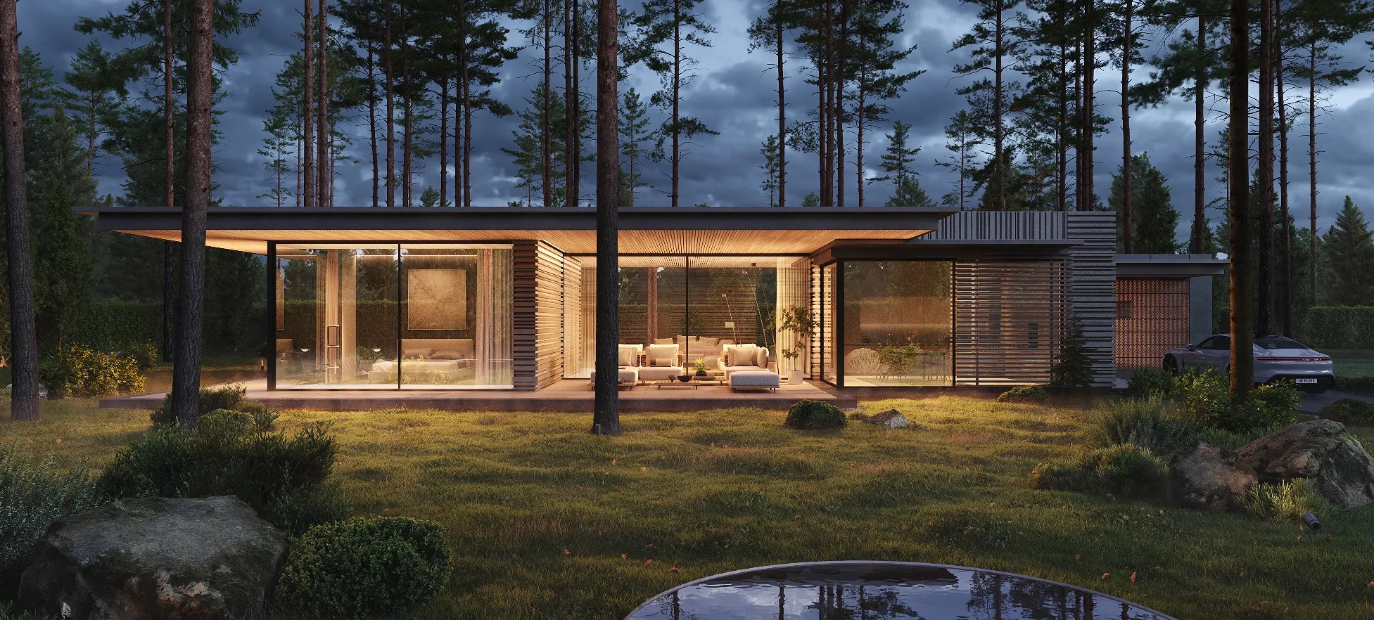 Vivienda en bosque